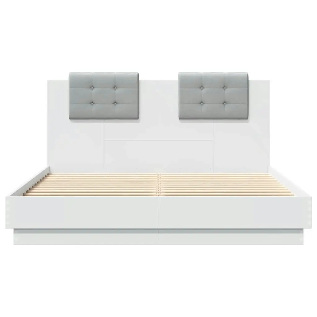 Bed Frame without Mattress White 150x200 cm 3209912