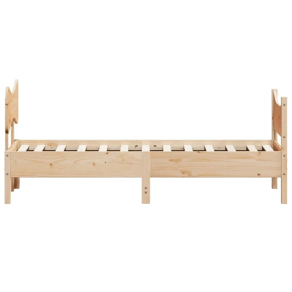 Bed Frame without Mattress 90x190 cm Solid Wood Pine 3216402