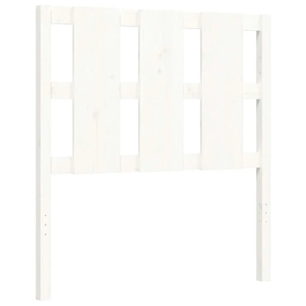 Bed Frame without Mattress White 90x190 cm Solid Wood Pine 3192197