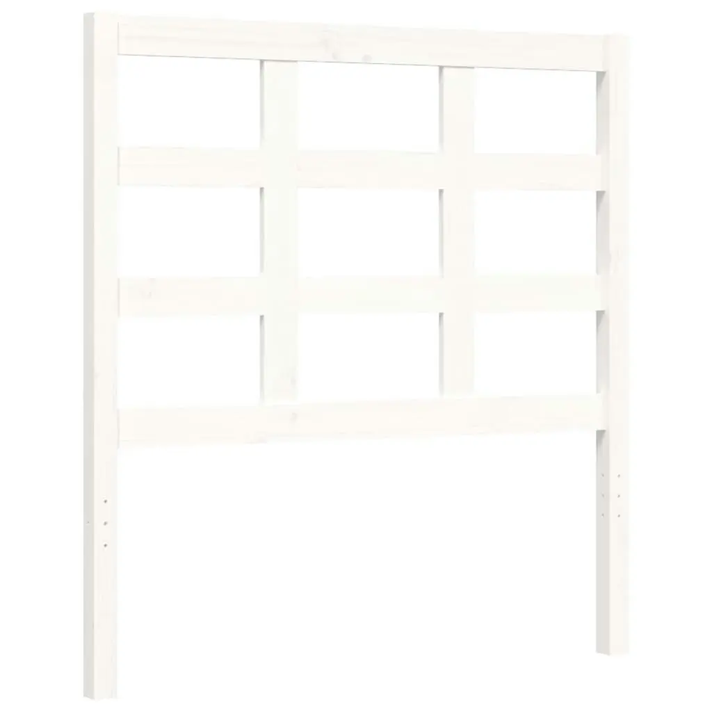 Bed Frame without Mattress White 90x190 cm Solid Wood Pine 3192067