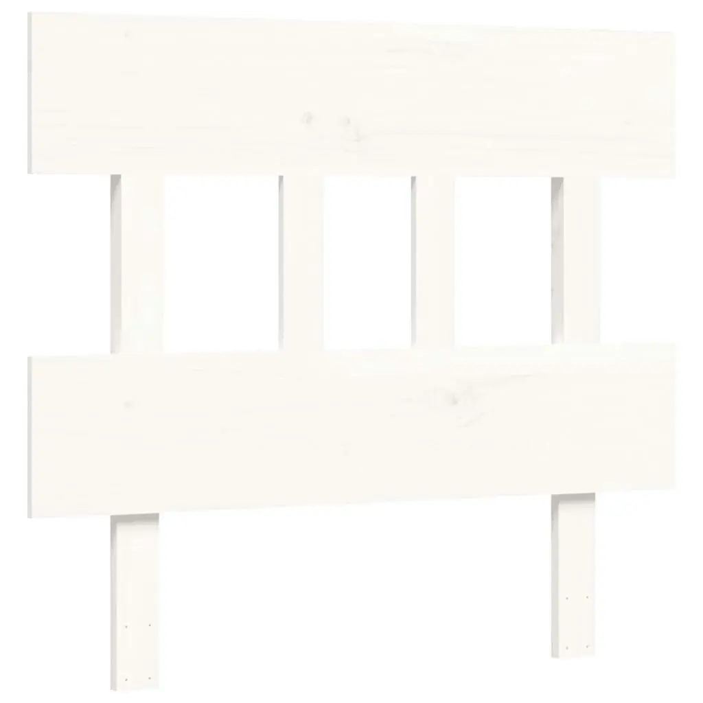 Bed Frame without Mattress White 90x190 cm Solid Wood Pine 3193302