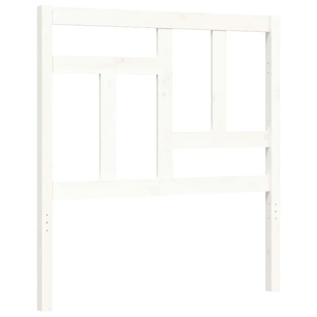 Bed Frame without Mattress White 90x190 cm Solid Wood Pine 3193107