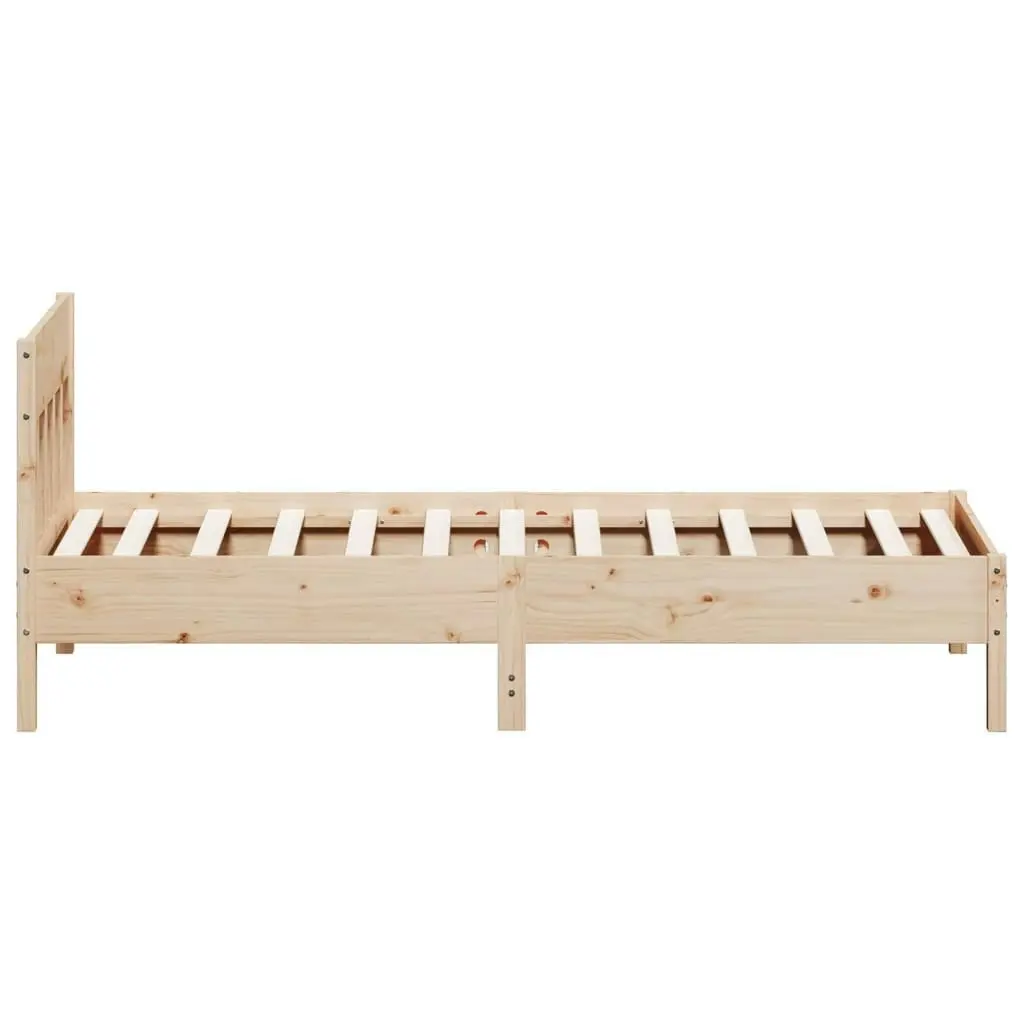 Bed Frame without Mattress 90x190 cm Solid Wood Pine 842674