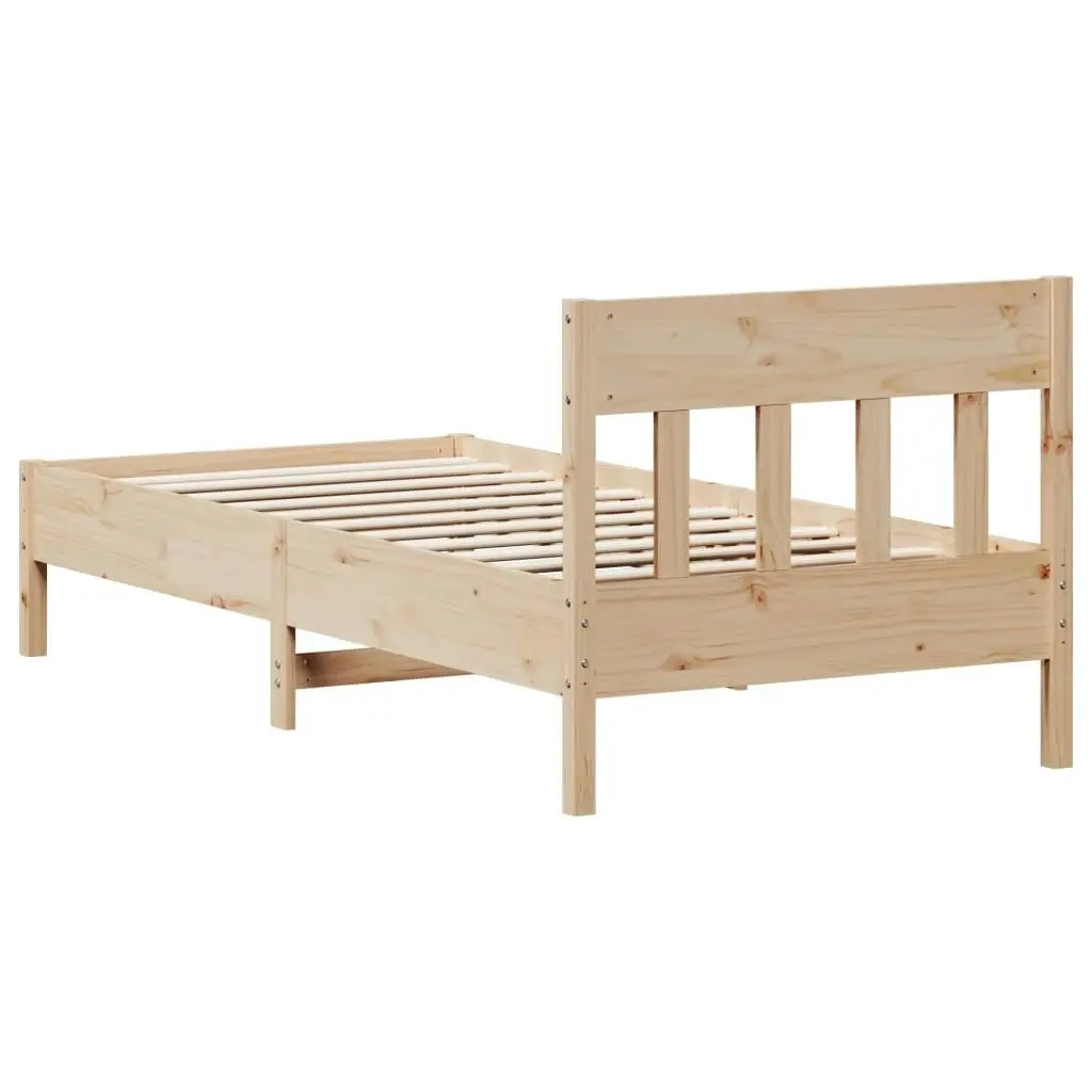 Bed Frame without Mattress 90x190 cm Solid Wood Pine 842674