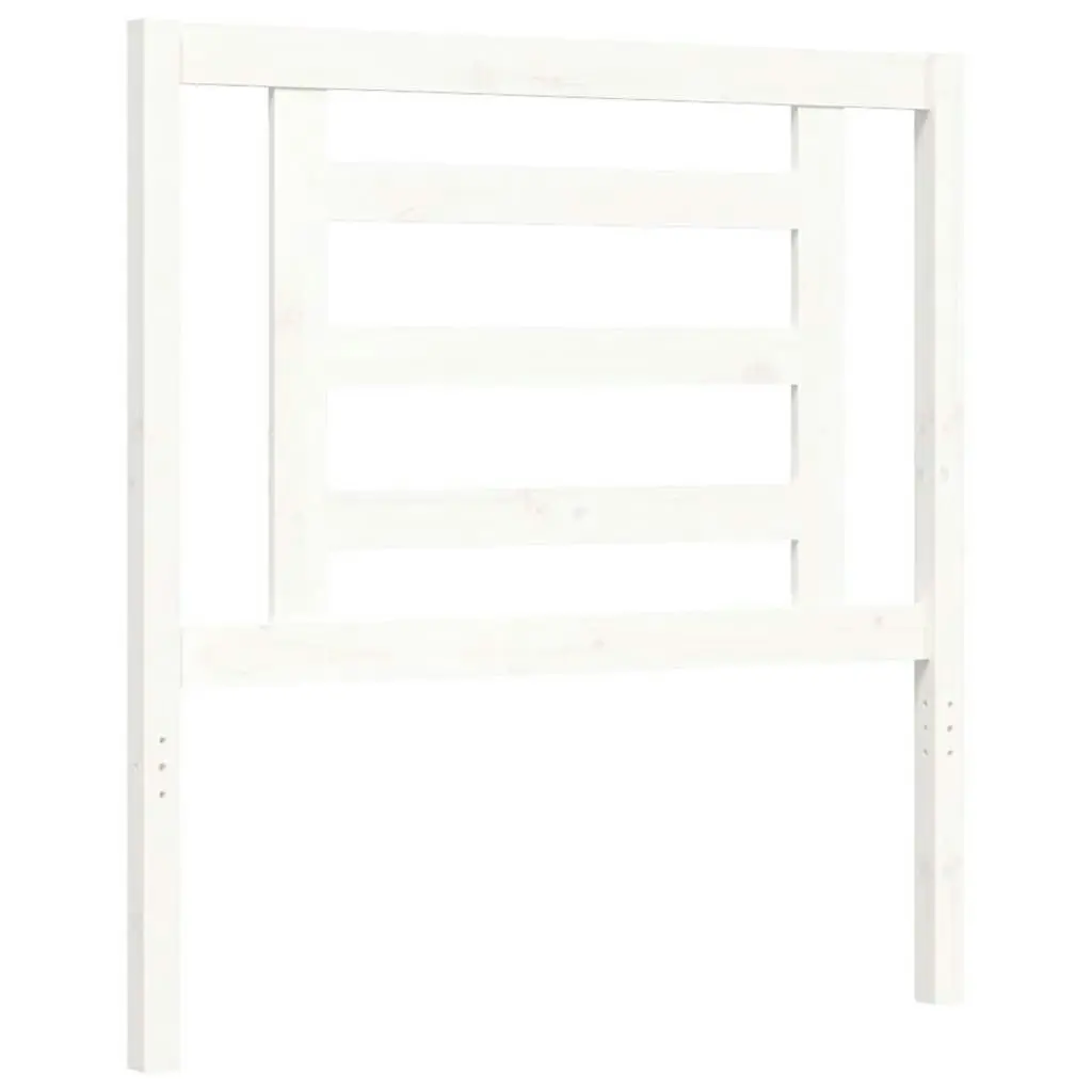 Bed Frame without Mattress White 90x190 cm Solid Wood Pine 3192847