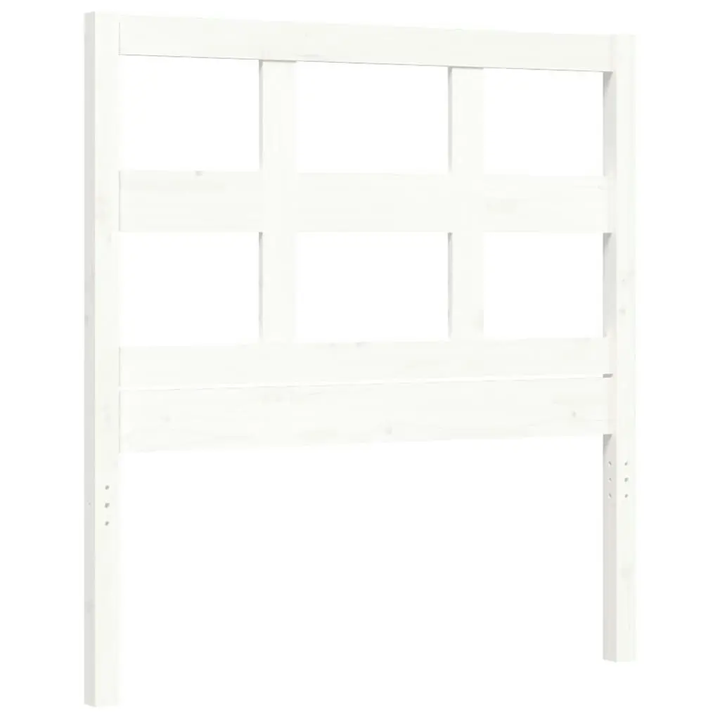 Bed Frame without Mattress White 90x190 cm Solid Wood Pine 3192977