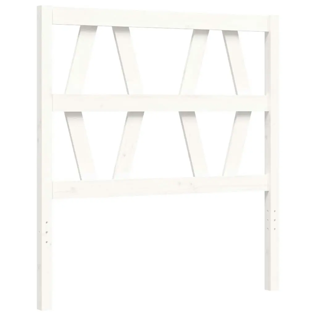 Bed Frame without Mattress White 90x190 cm Solid Wood Pine 3192457