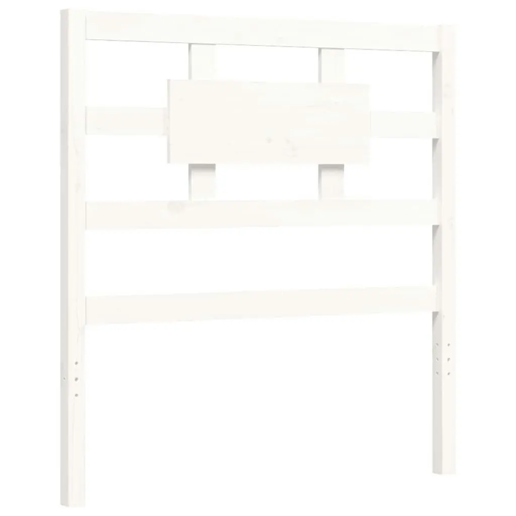 Bed Frame without Mattress White 90x190 cm Solid Wood Pine 3192522