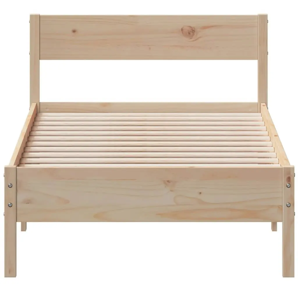 Bed Frame without Mattress 90x190 cm Solid Wood Pine 842778