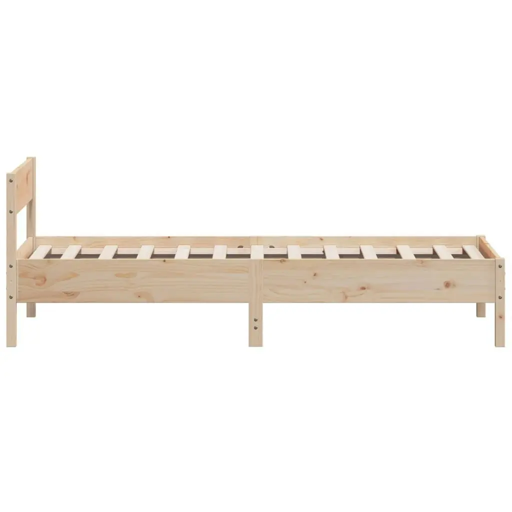 Bed Frame without Mattress 90x190 cm Solid Wood Pine 842778