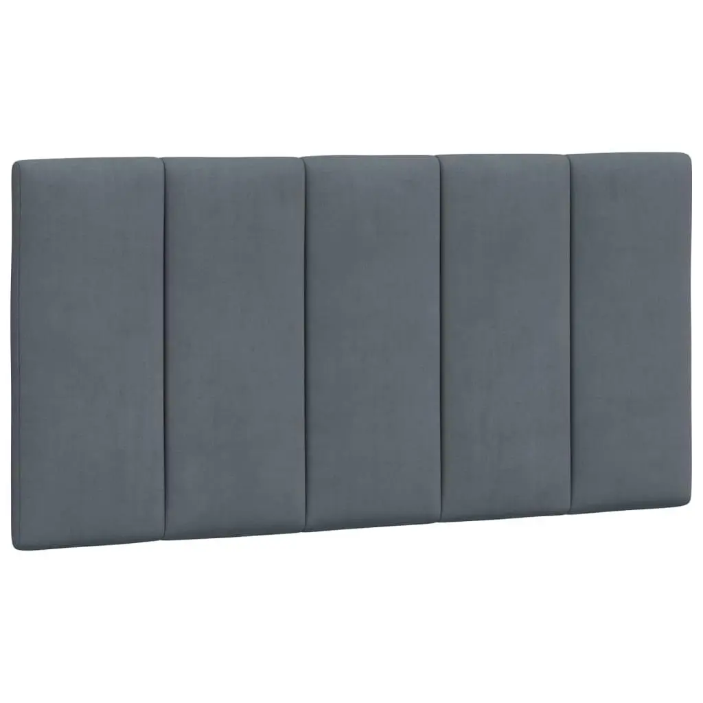 Bed Frame with LED Light Dark Grey 107x203 cm Velvet 3214168