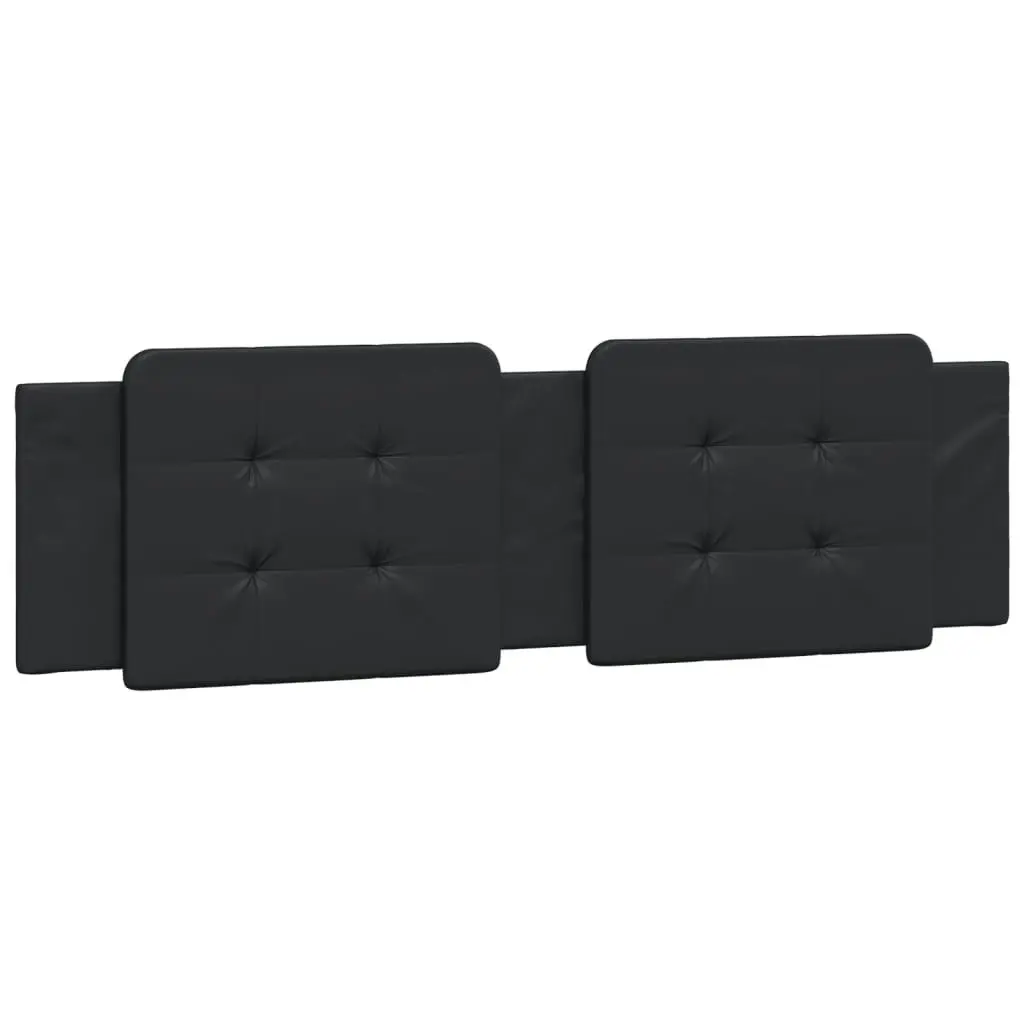 Bed Frame with LED Lights Black 183x203 cm King Size Faux Leather 3214124