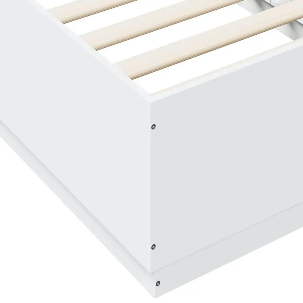 Bed Frame White 90x190 cm Engineered Wood 3209751