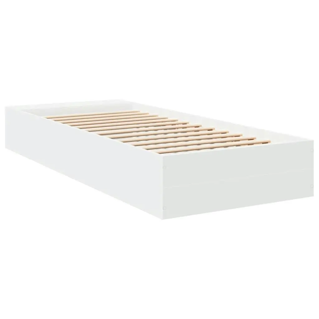 Bed Frame White 90x190 cm Engineered Wood 3280615