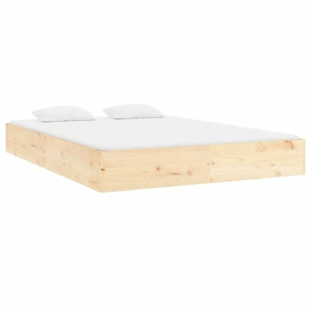 Bed Frame without Mattress Solid Wood 150x200 cm 820037