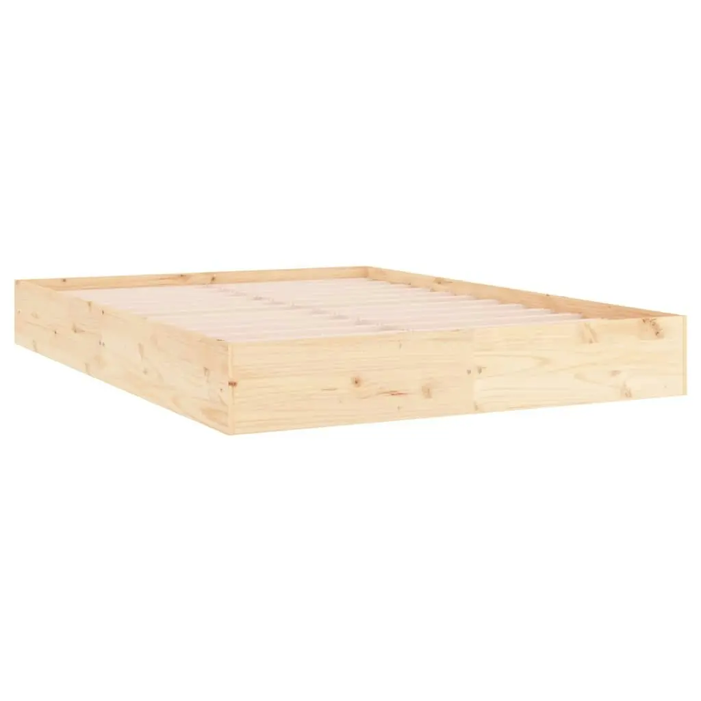 Bed Frame without Mattress Solid Wood 150x200 cm 820037