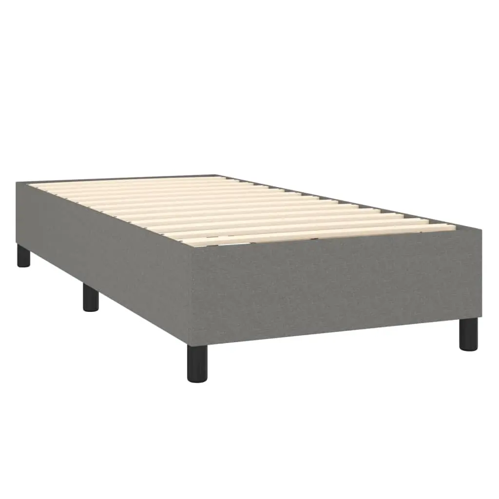 Bed Frame Dark Grey 106x203 cm King Single Size Fabric 3120912