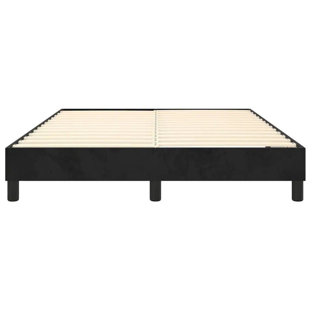 Bed Frame Black 137x187 cm Double Size Velvet 3120804