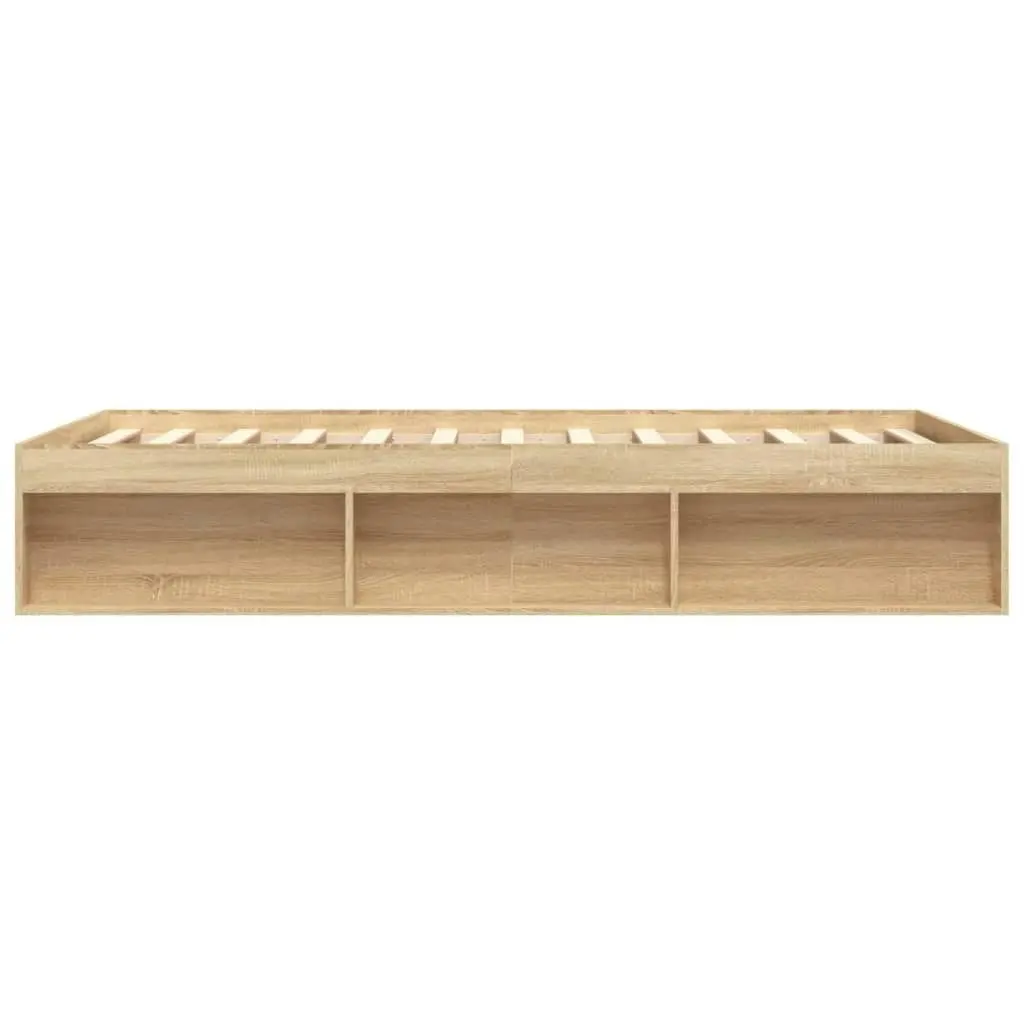 Bed Frame Sonoma Oak 150x200 cm 3203868