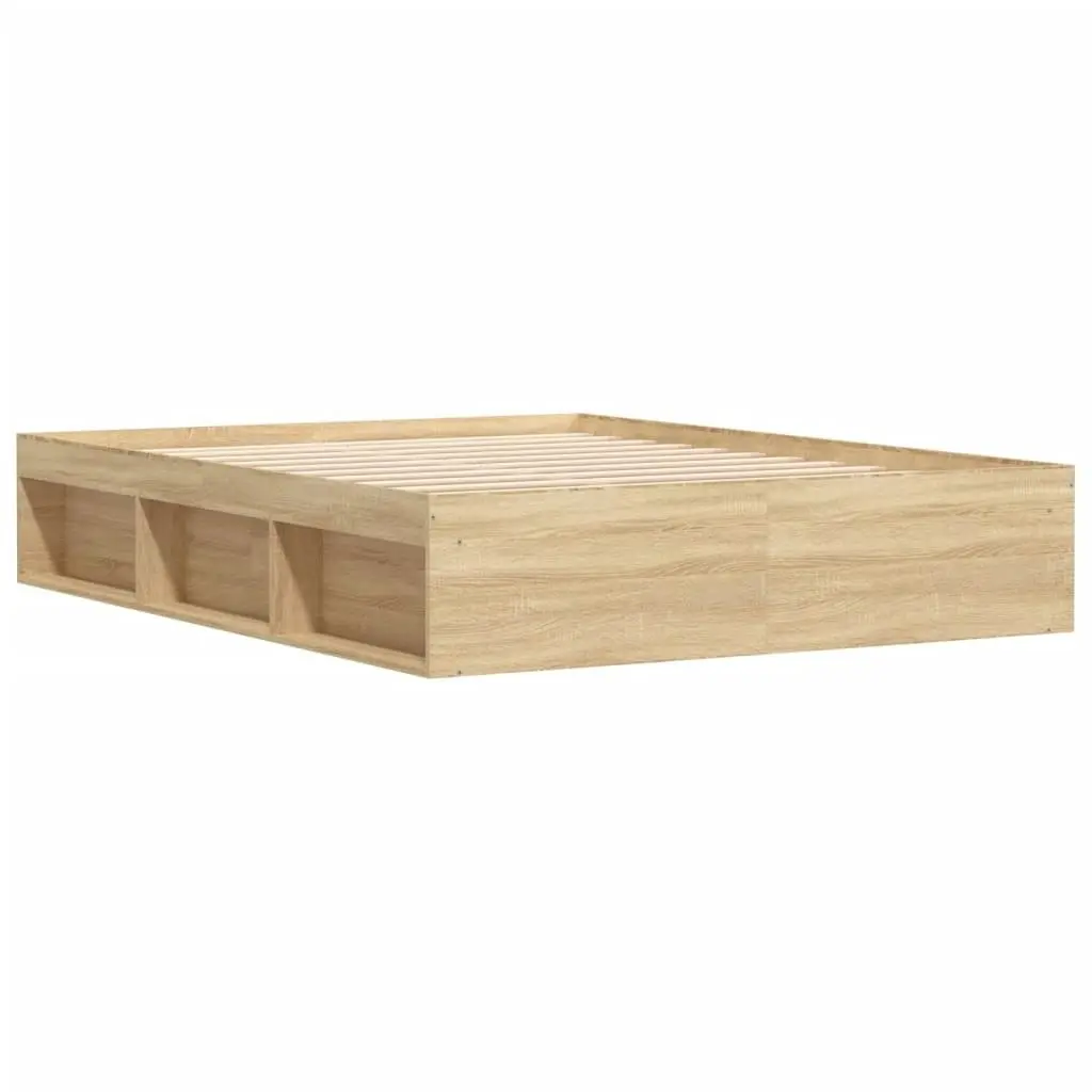 Bed Frame Sonoma Oak 150x200 cm 3203868