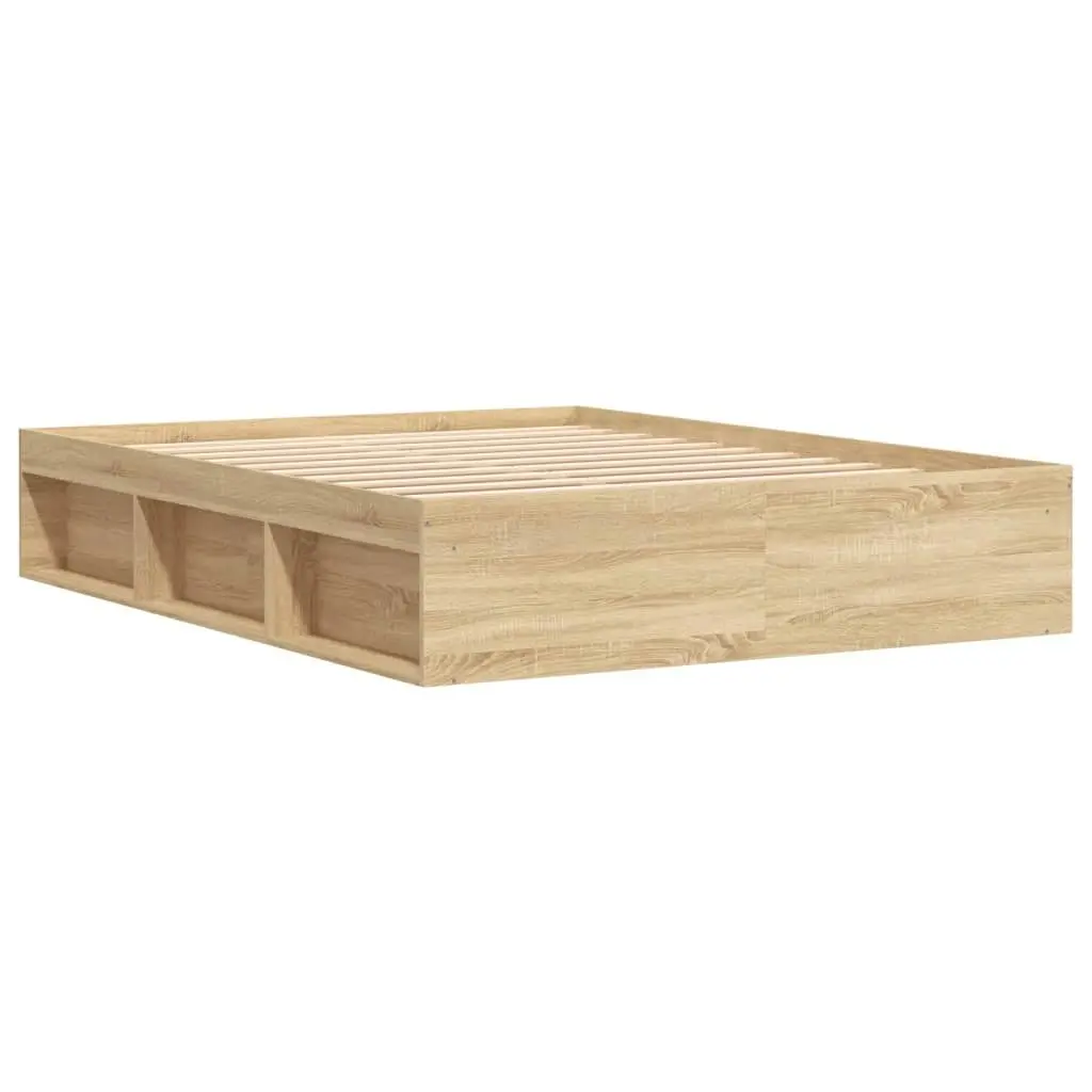 Bed Frame Sonoma Oak 150x200 cm 3203868