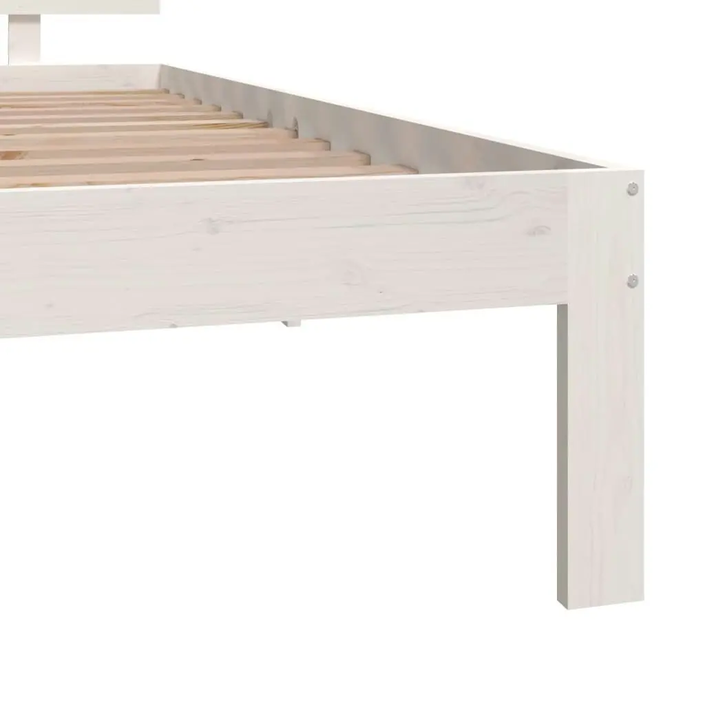 Bed Frame without Mattress White 90x190 cm 810461