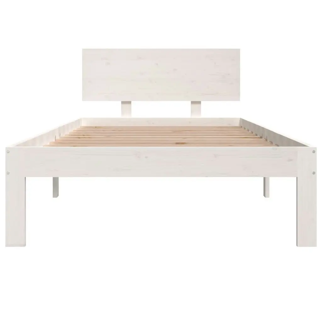 Bed Frame without Mattress White 90x190 cm 810461