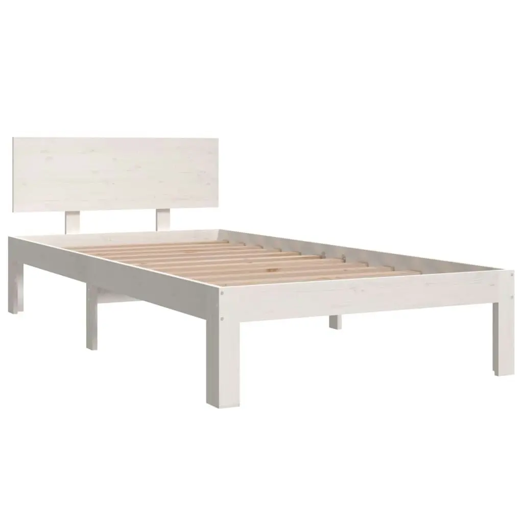 Bed Frame without Mattress White 90x190 cm 810461