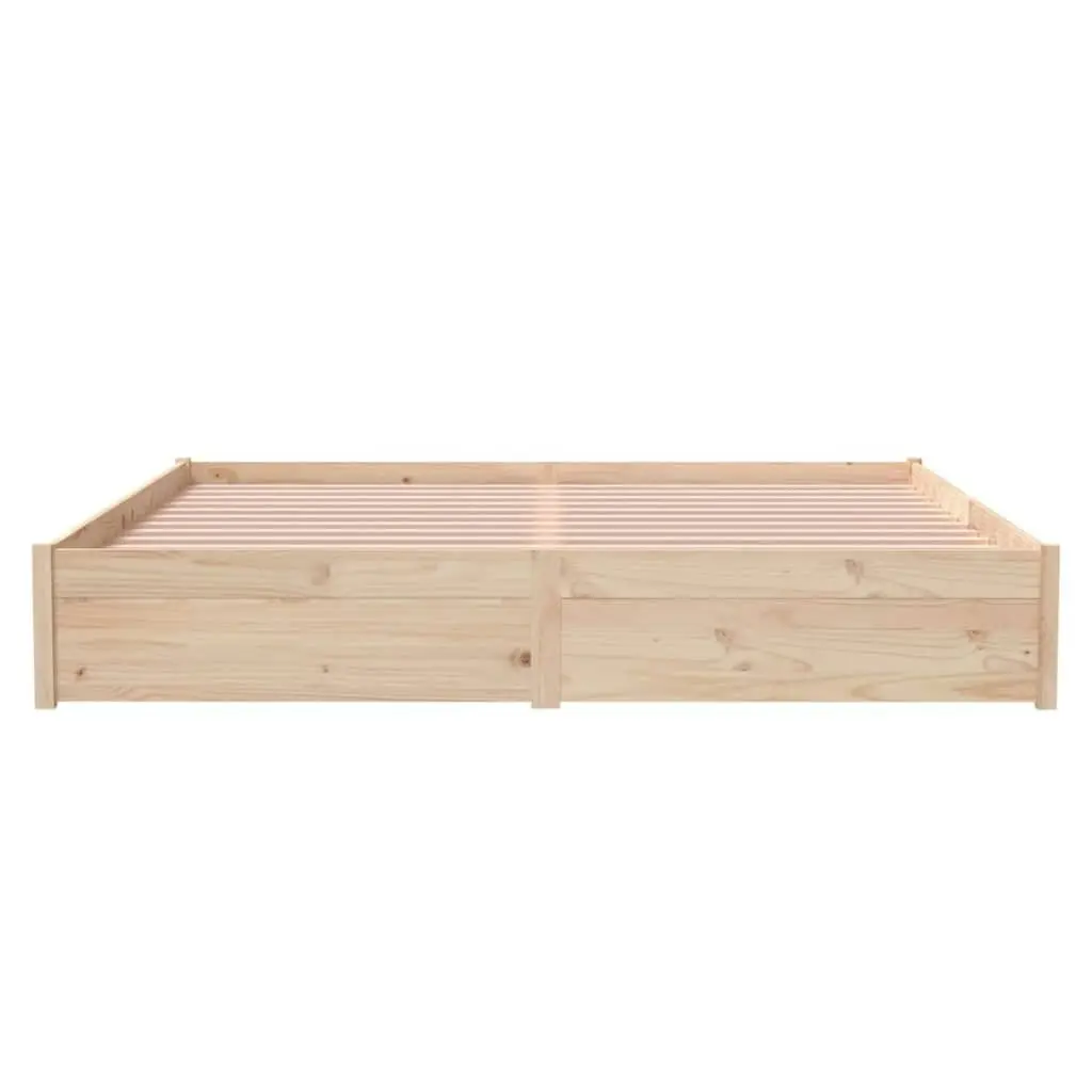 Bed Frame Solid Wood 183x203 cm King Size 814964