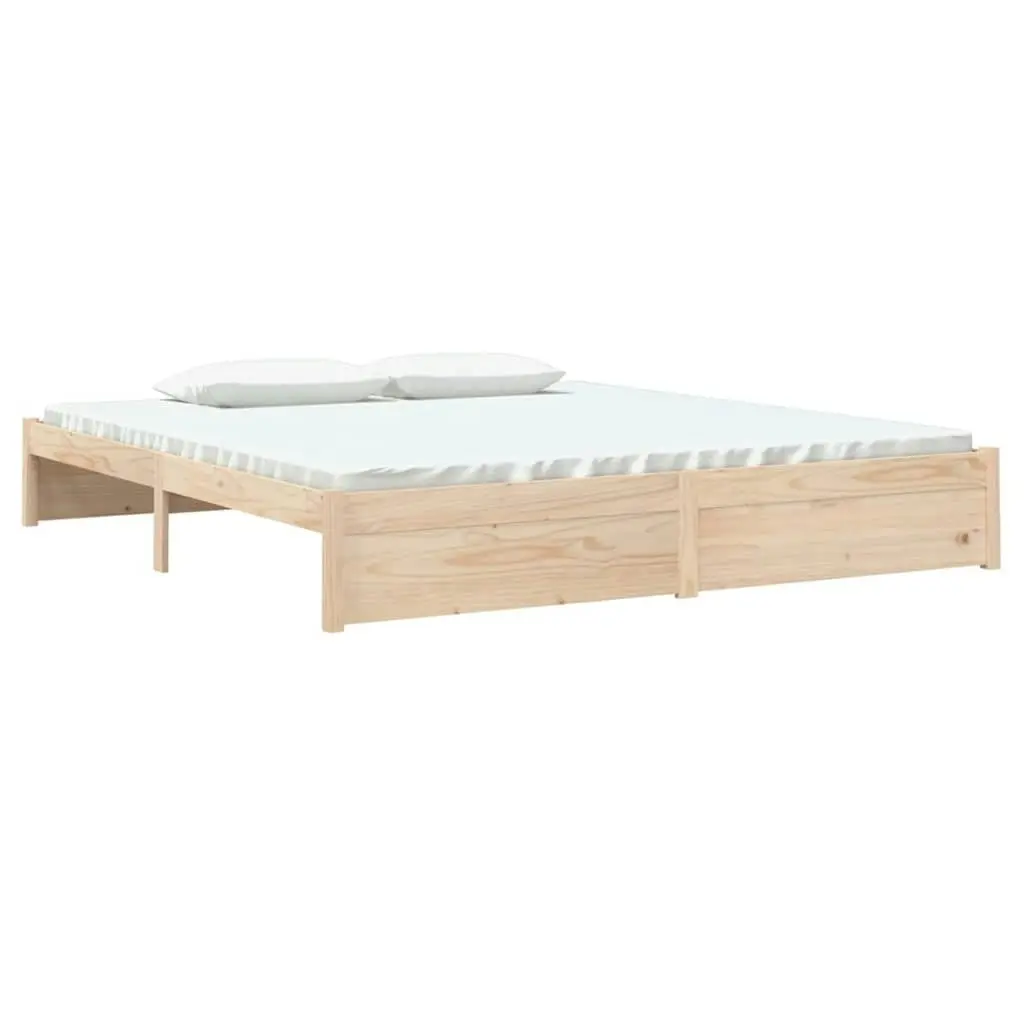 Bed Frame Solid Wood 183x203 cm King Size 814964