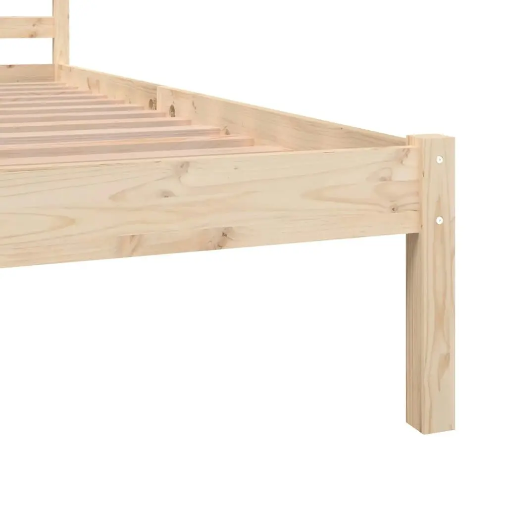 Bed Frame Solid Wood Pine 153x203 cm Queen Size 810435