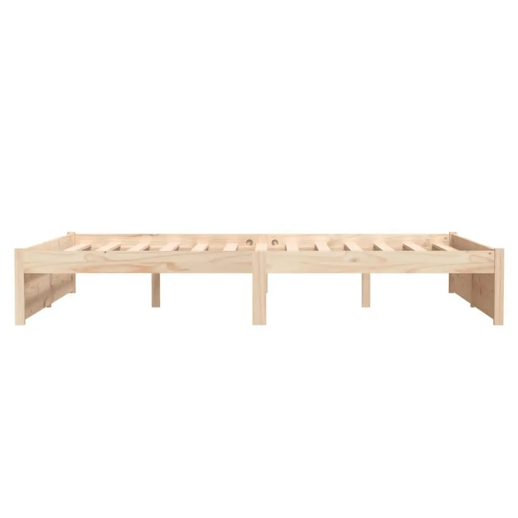 Bed Frame Solid Wood 137x187 cm Double Size 814924