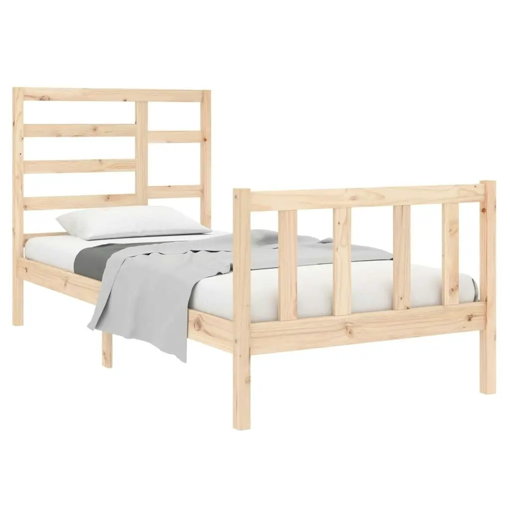 Bed Frame without Mattress Solid Wood 90x190 cm 3105890