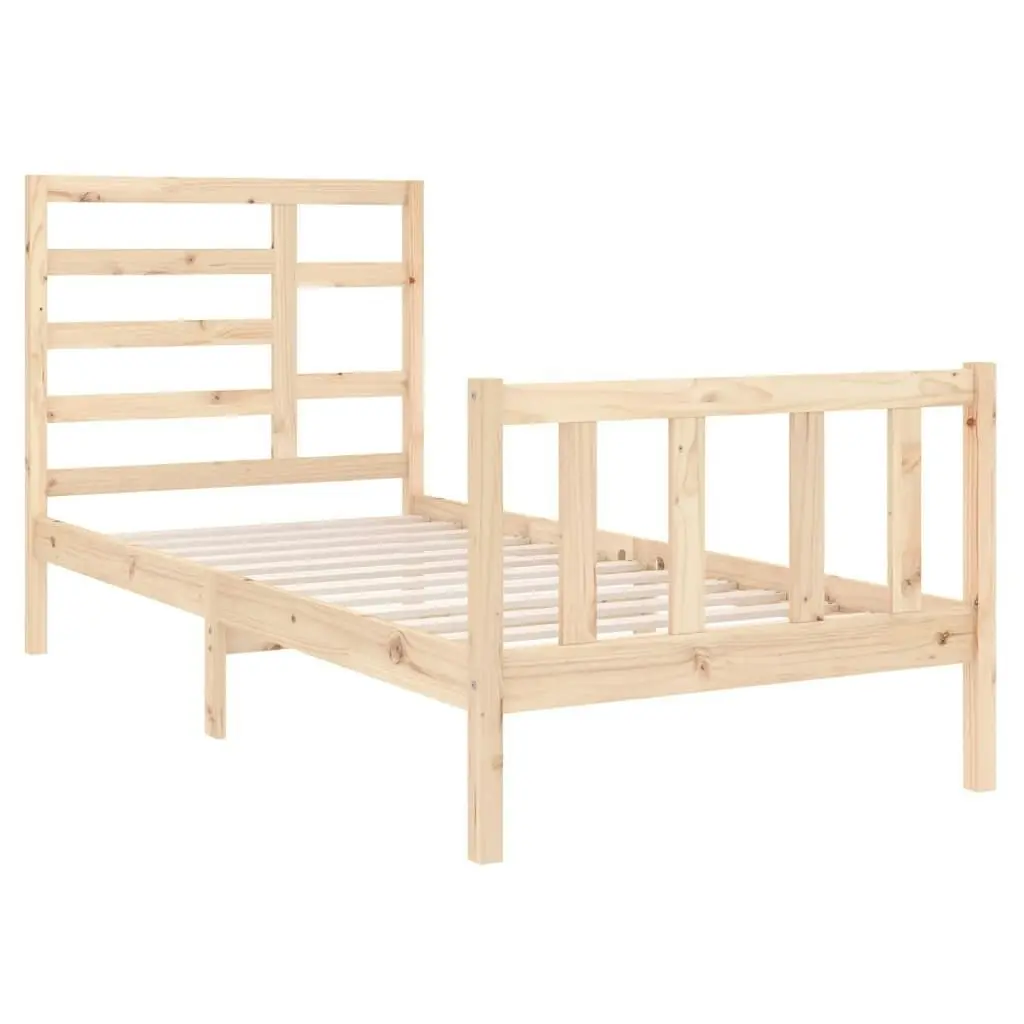 Bed Frame without Mattress Solid Wood 90x190 cm 3105890