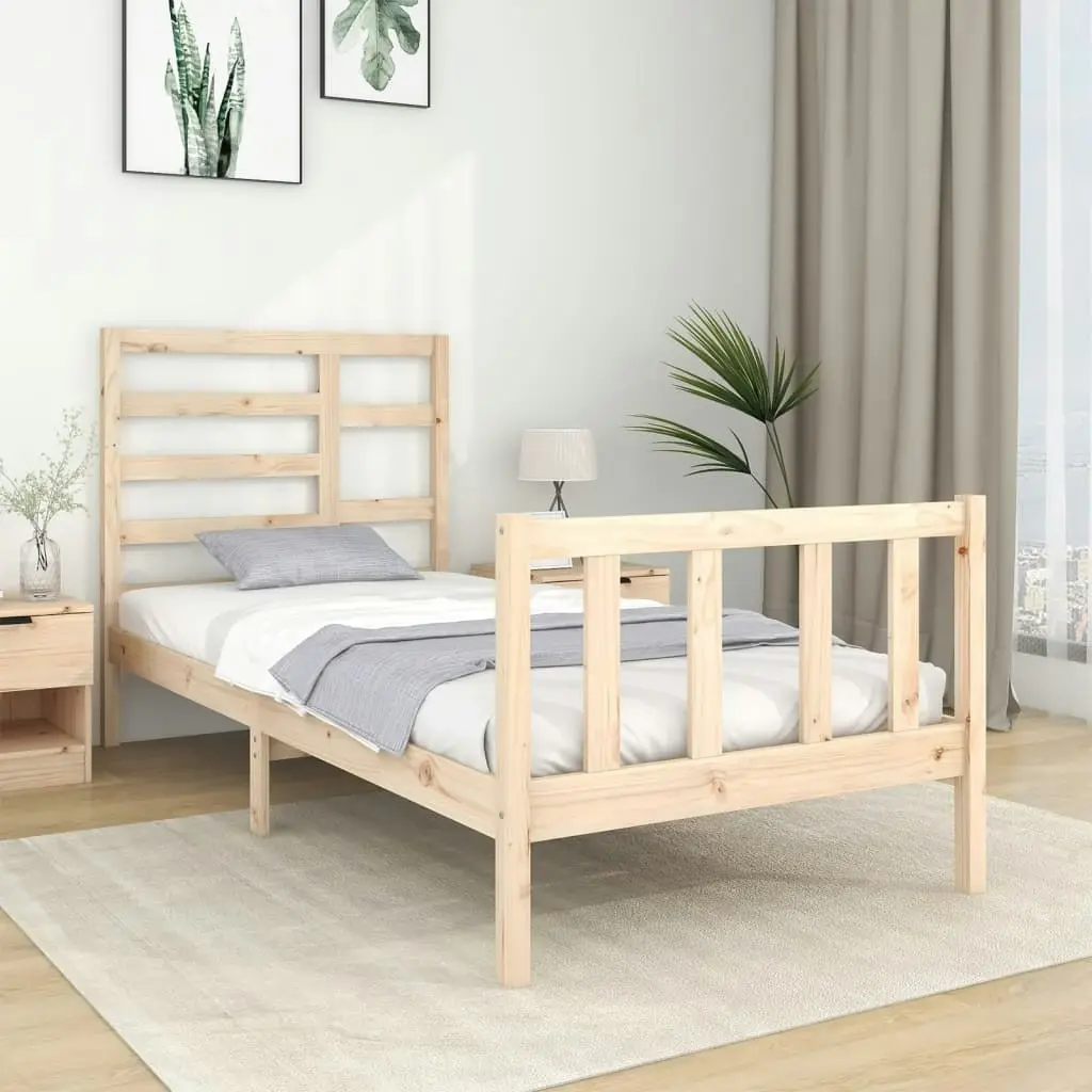 Bed Frame without Mattress Solid Wood 90x190 cm 3105890