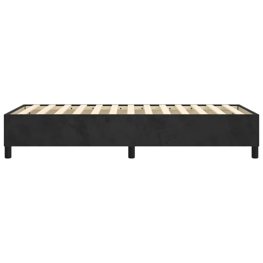 Box Spring Bed Frame Black 106x203 cm King Single Size Velvet 3189194