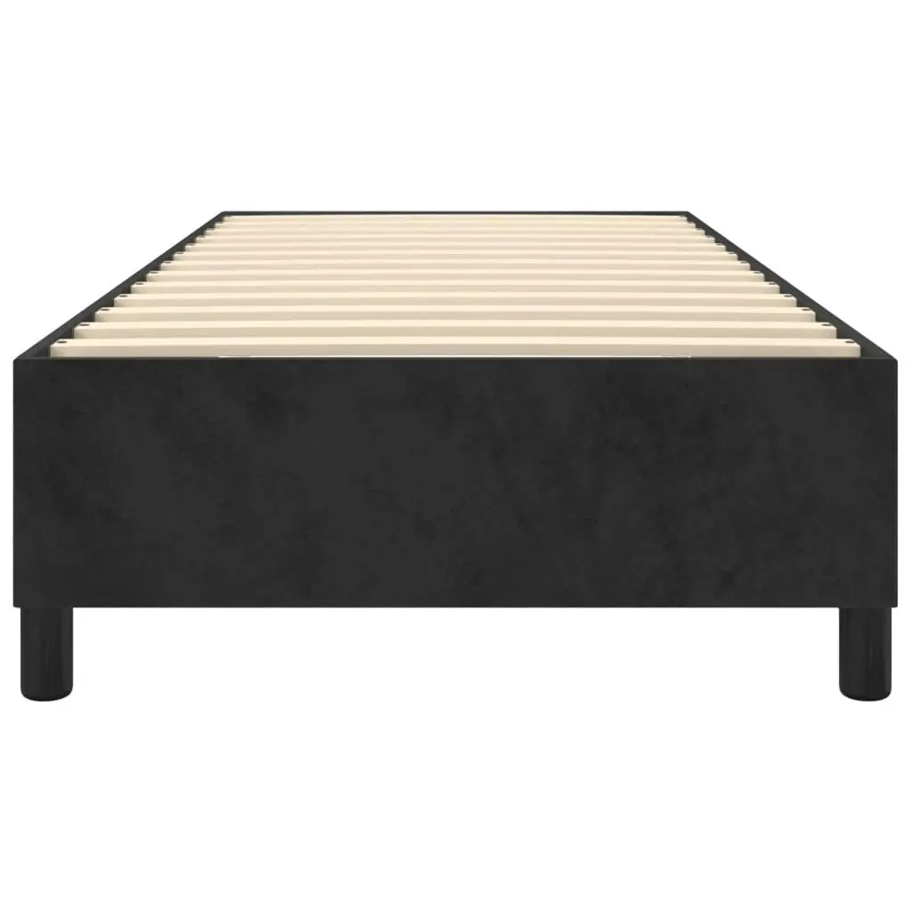 Box Spring Bed Frame Black 106x203 cm King Single Size Velvet 3189194