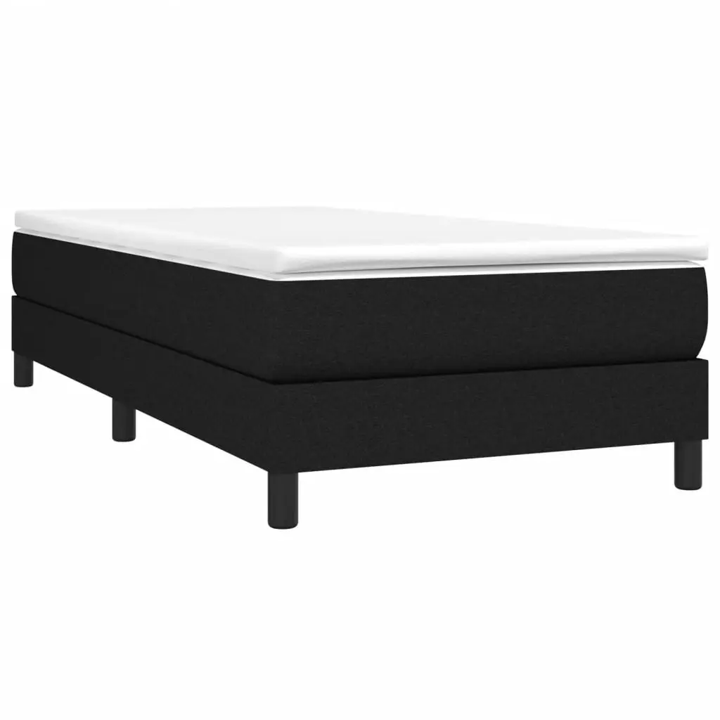 Box Spring Bed Frame Black 100x200 cm Fabric 3189190