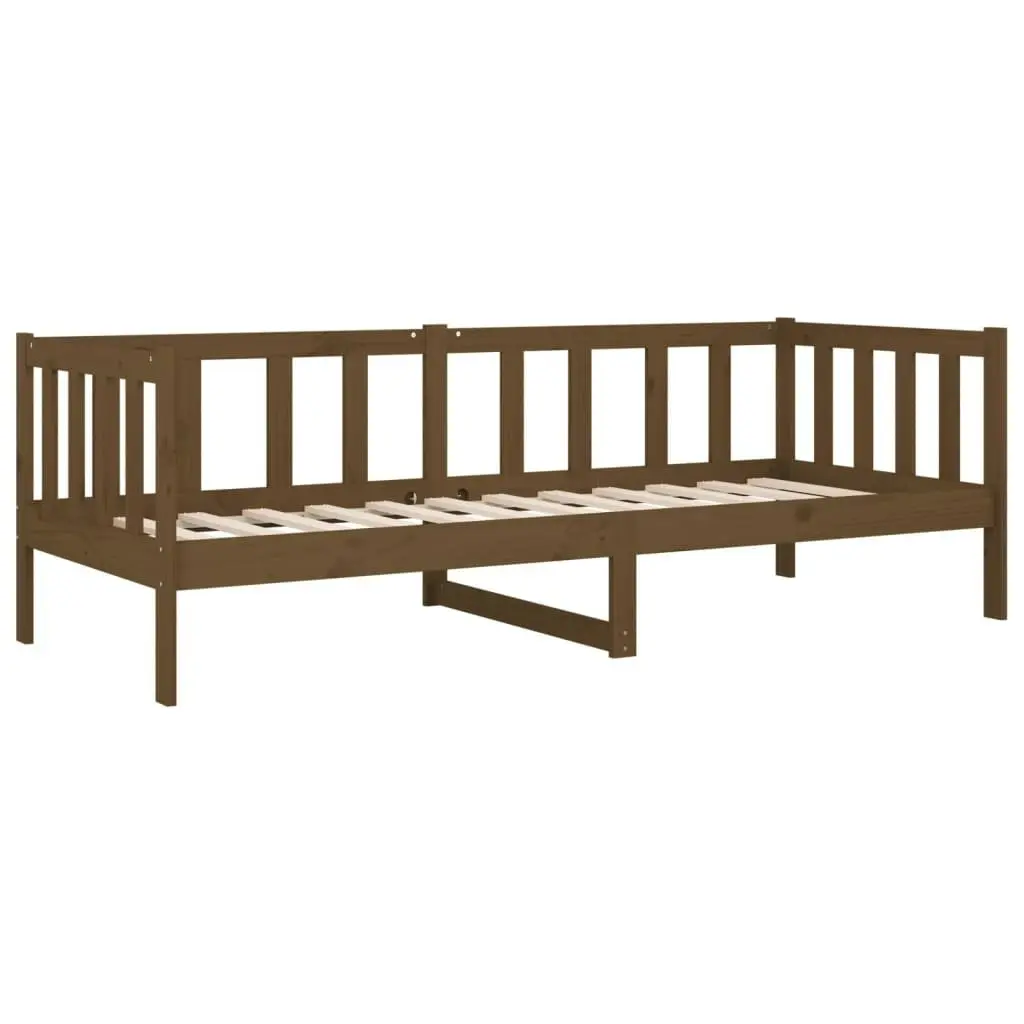 Day Bed without Mattress Honey Brown 90x190 cm Solid Wood Pine 814647