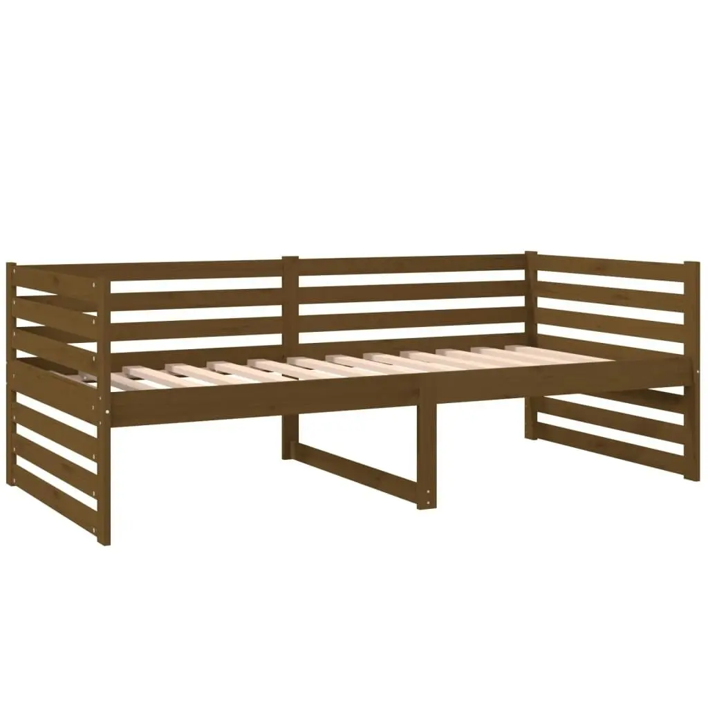 Day Bed without Mattress Honey Brown 90x190 cm Solid Wood Pine 814652