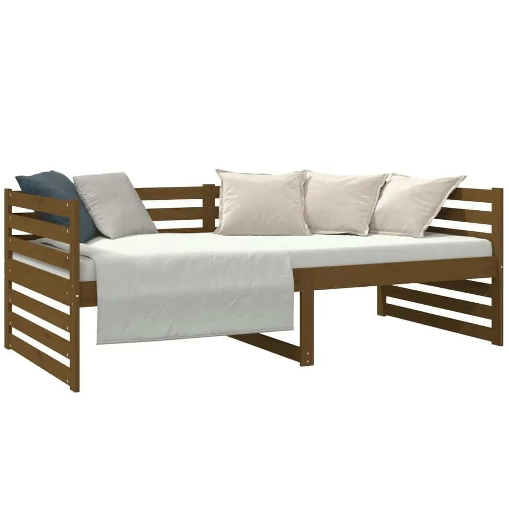 Day Bed without Mattress Honey Brown 90x190 cm Solid Wood Pine 814652