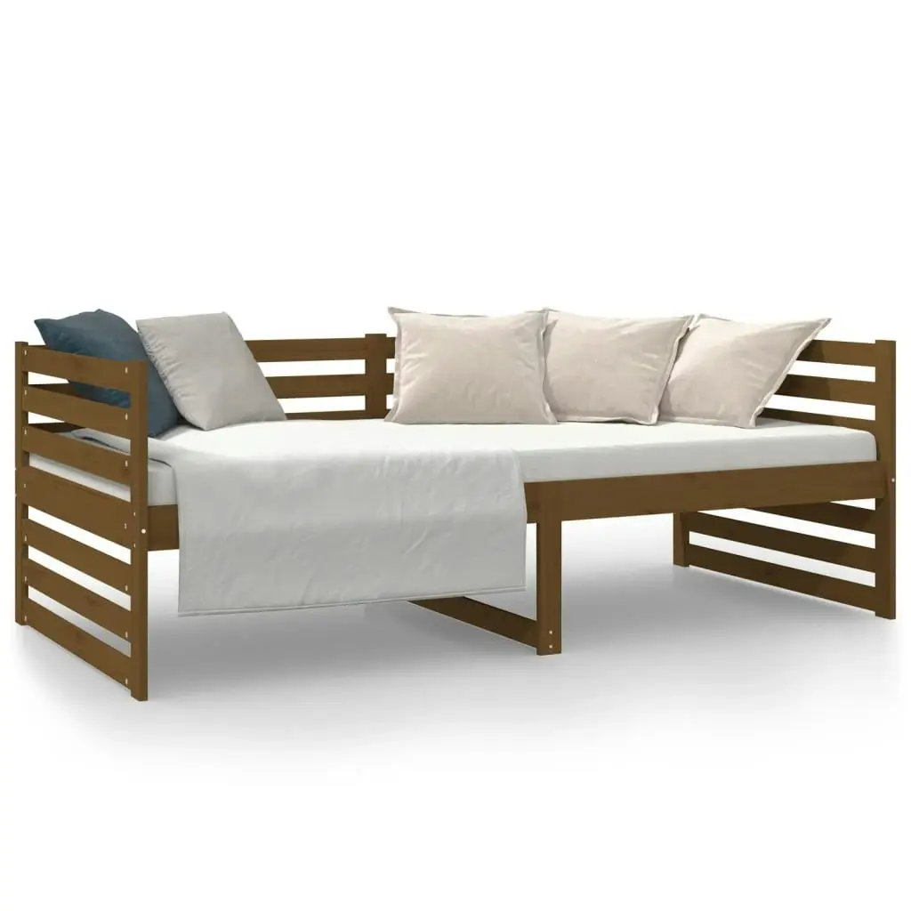 Day Bed without Mattress Honey Brown 90x190 cm Solid Wood Pine 814652