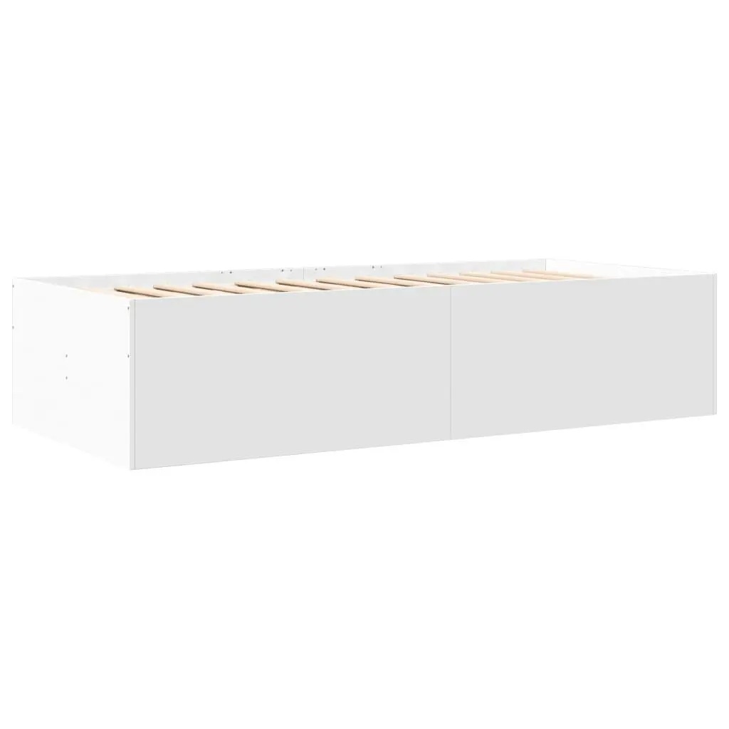 Daybed with Drawers White 90x190 cm Engineered Wood 3280881