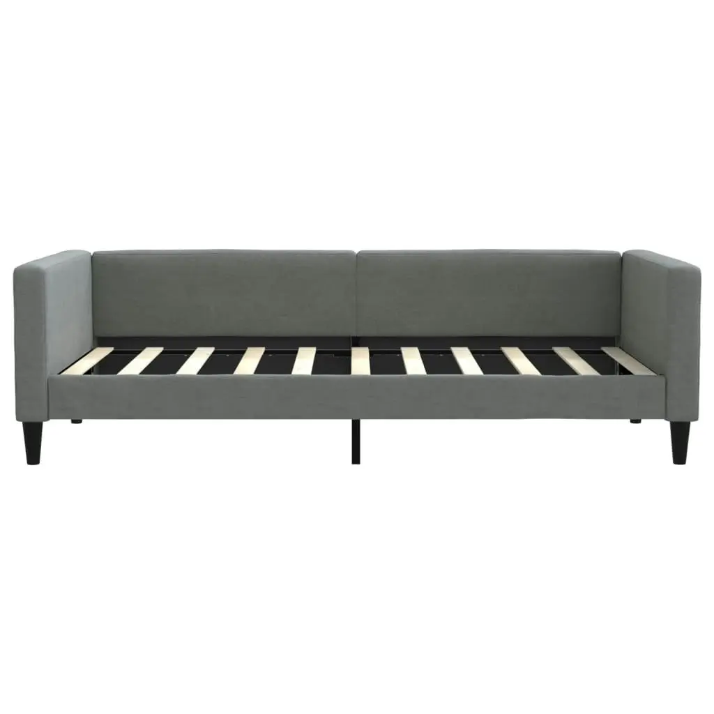 Daybed with Trundle and Drawers Dark Grey 90x190 cm Fabric 3196625