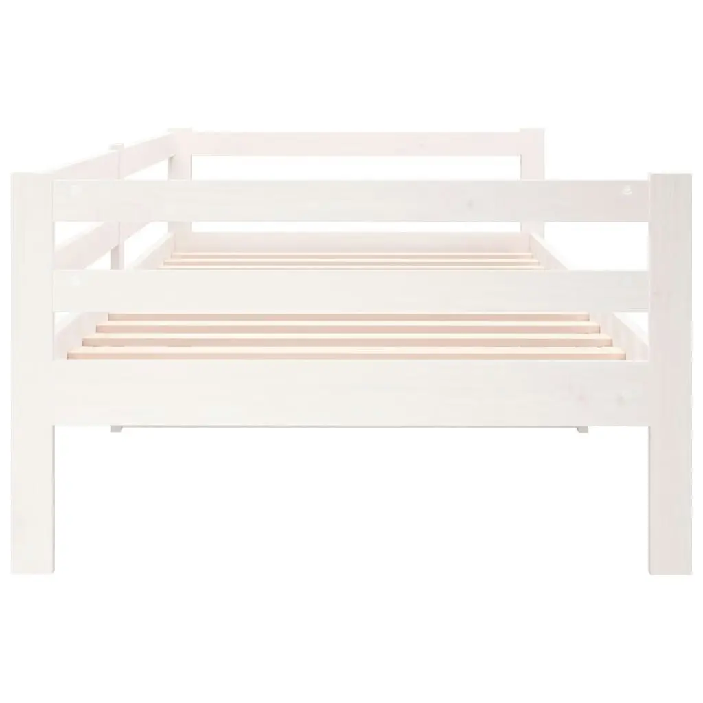 Day Bed White 92x187 cm Single Size Solid Wood Pine 814635