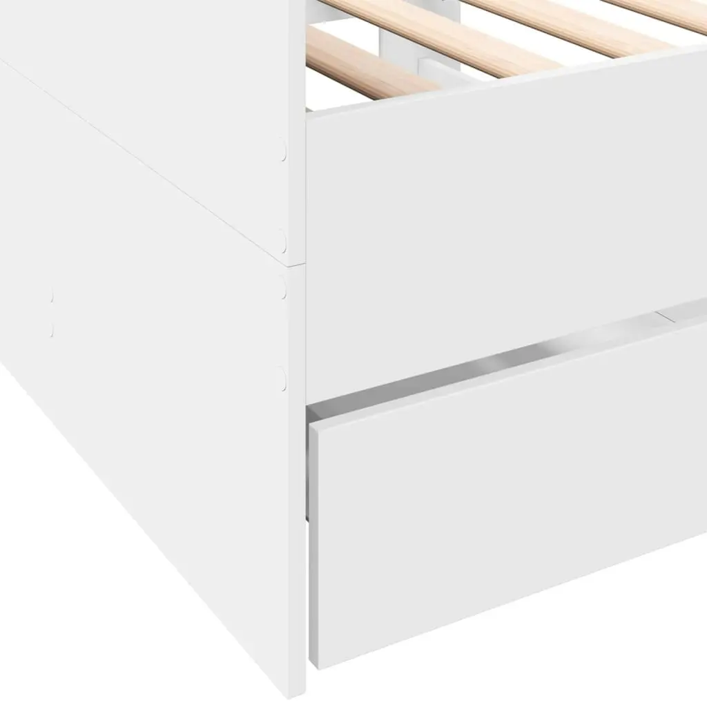 Daybed with Drawers White 90x190 cm Engineered Wood 3280825