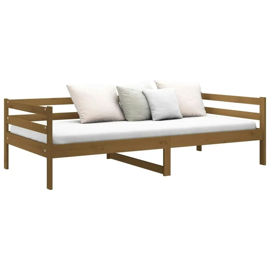 Day Bed Honey Brown 92x187 cm Single Size Solid Wood Pine 814637