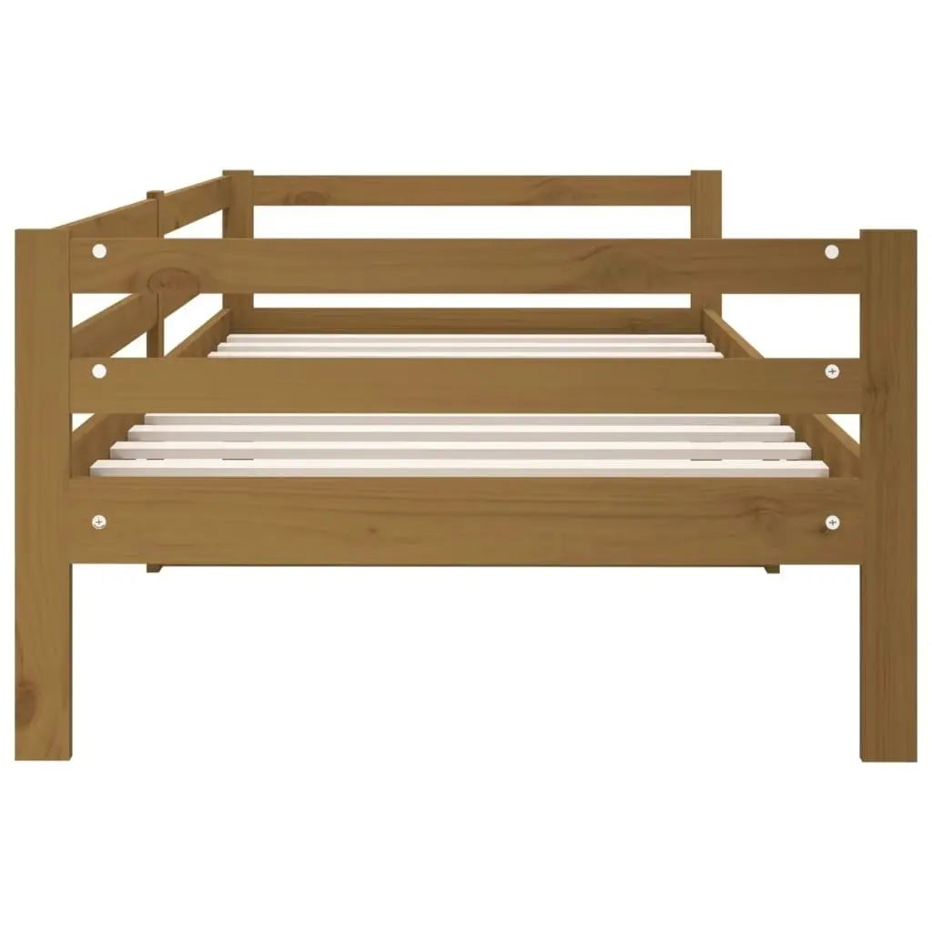 Day Bed Honey Brown 92x187 cm Single Size Solid Wood Pine 814637