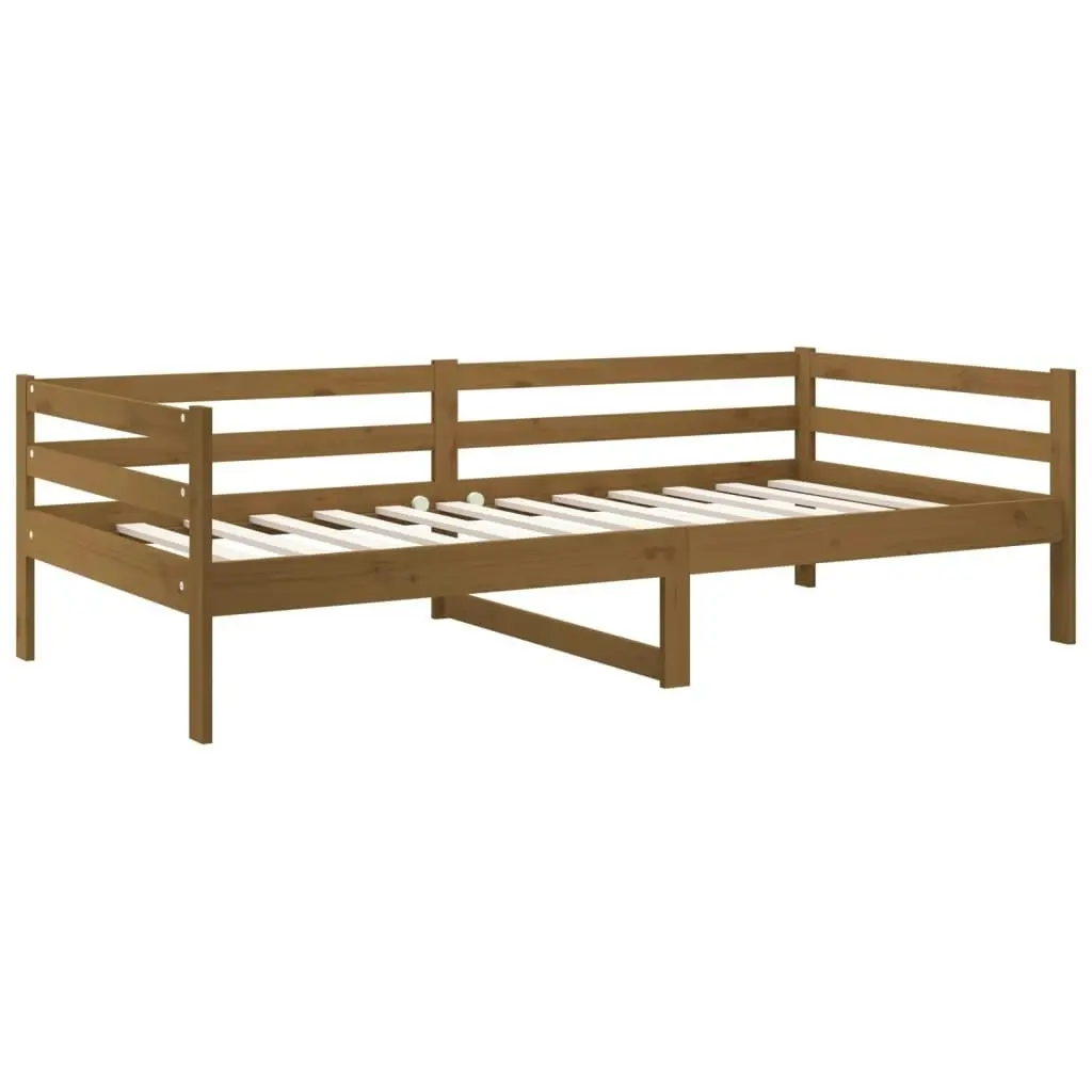 Day Bed Honey Brown 92x187 cm Single Size Solid Wood Pine 814637