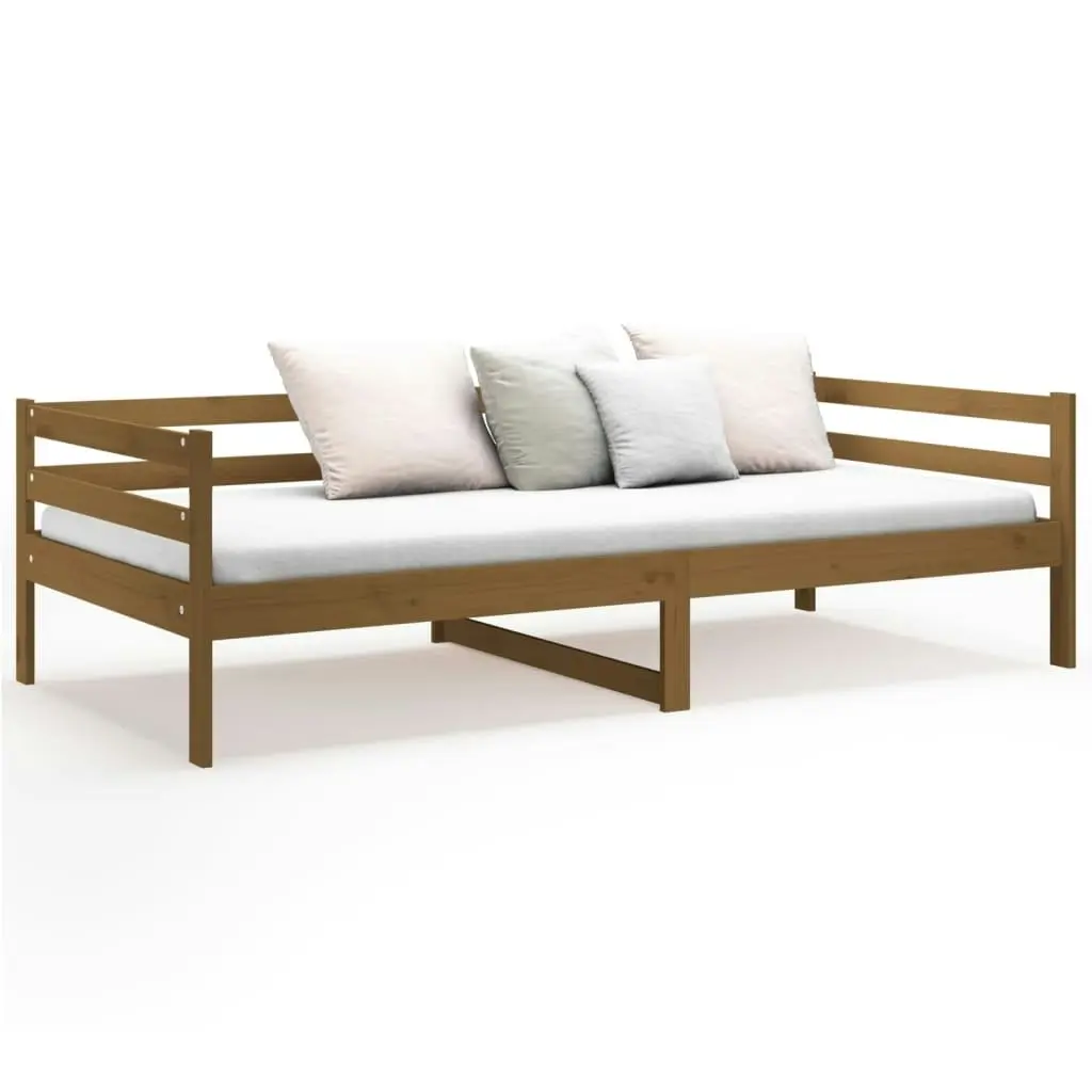 Day Bed Honey Brown 92x187 cm Single Size Solid Wood Pine 814637